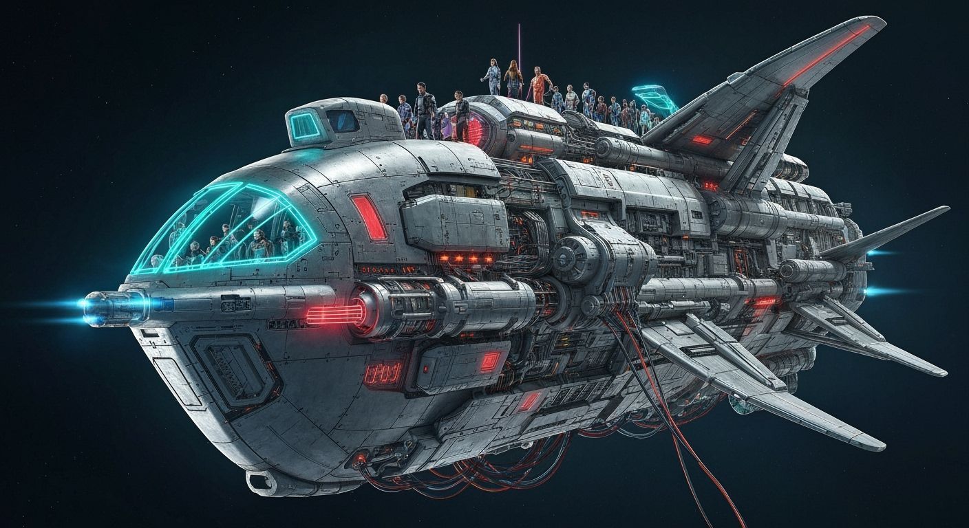 Futuristic Noah's Ark Escapes Apocalypse