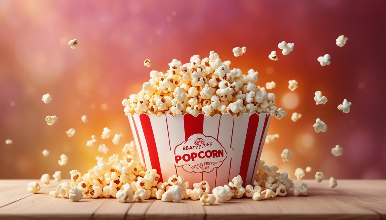 Photorealistic Popcorn in Golden Hour Lighting