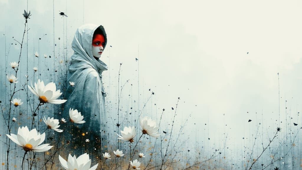 Surreal Ink Splash Art Inspired by Song Lyrics