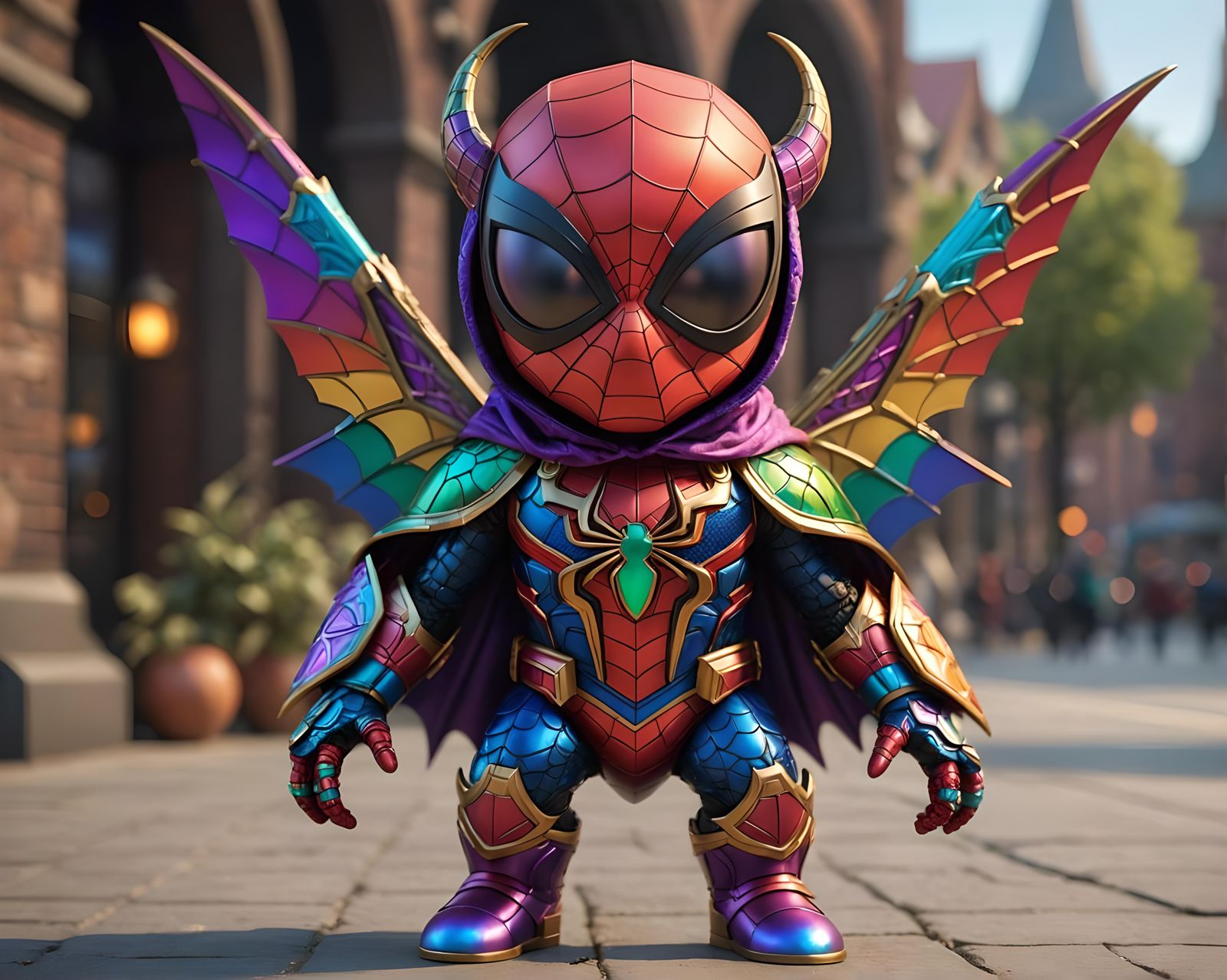 Pixar Style Winged Sci-Fi Spider-Man