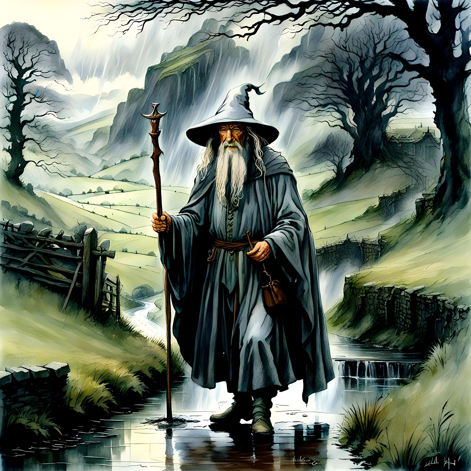 Gandalf rainy weather