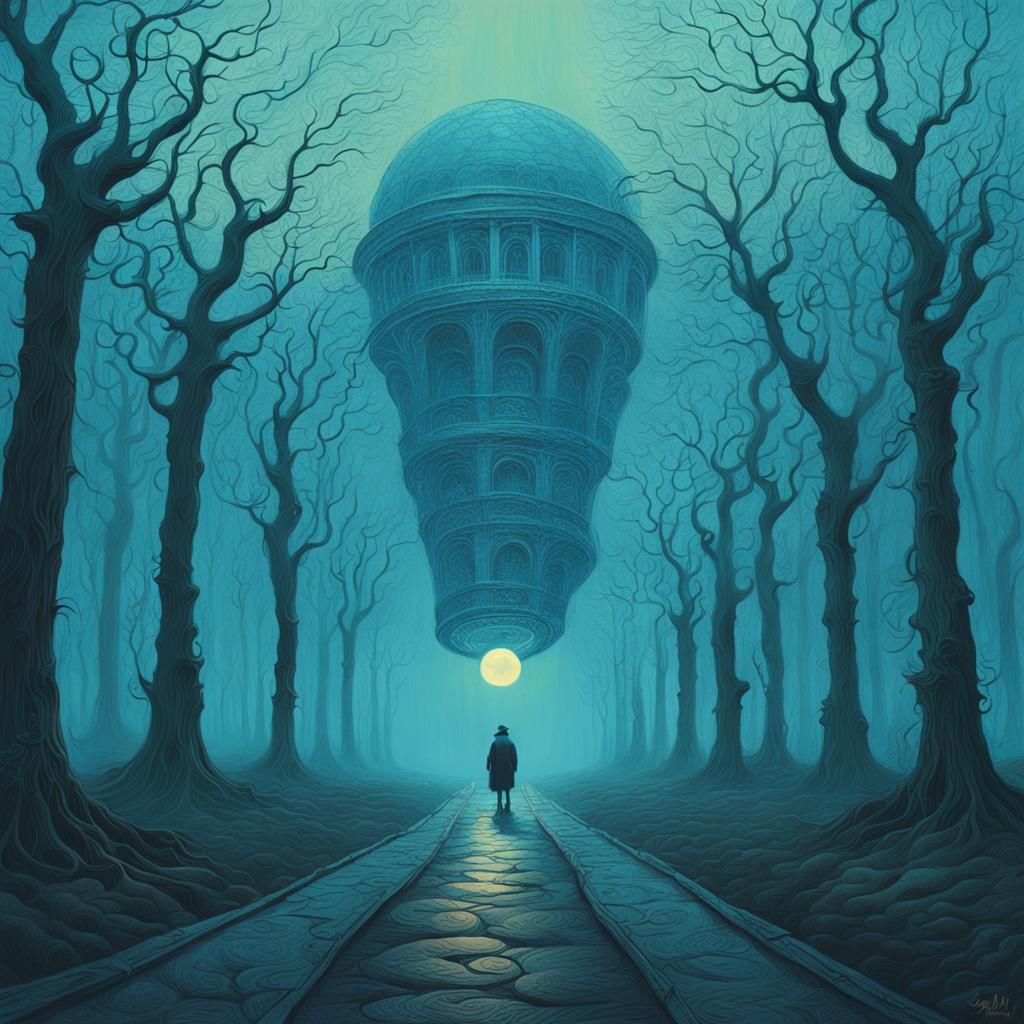 Mystical Calligraphy in Ethereal, Detailed Style