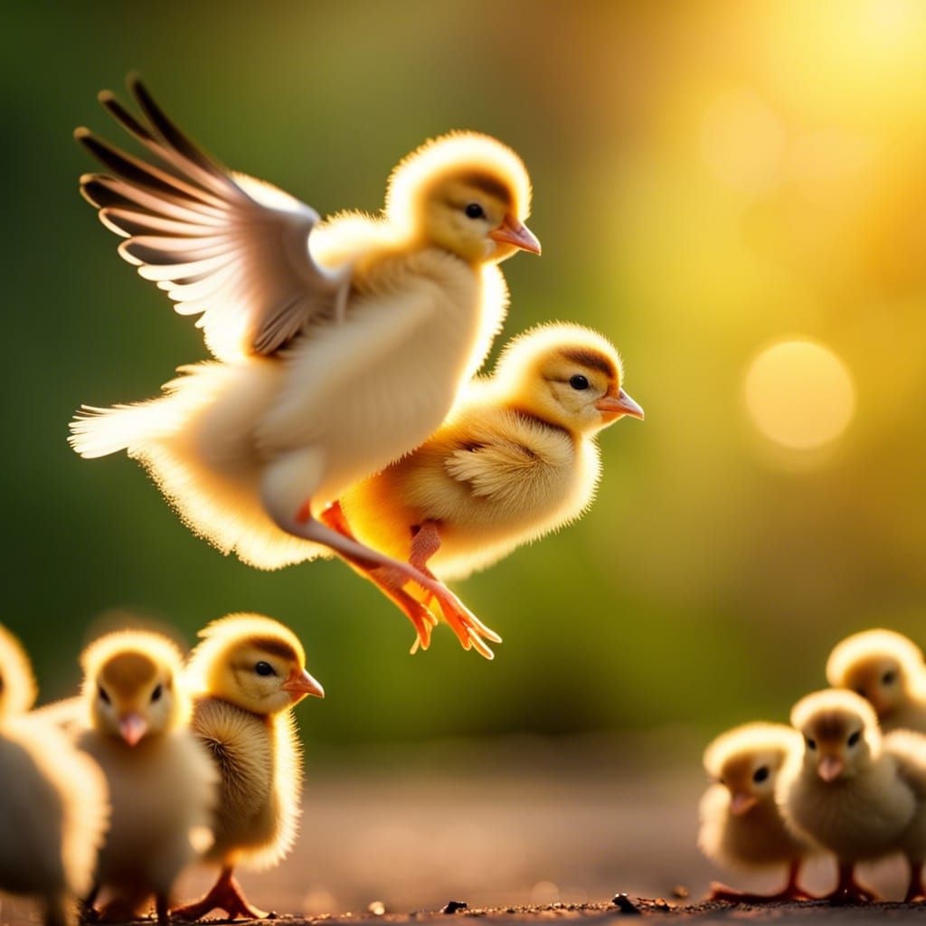 Chicks in Flight: Professional Photography