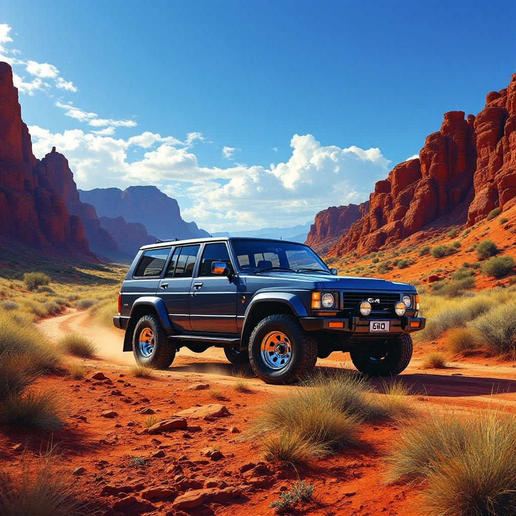 Nissan Patrol 4x4 GQ in Australian Outback