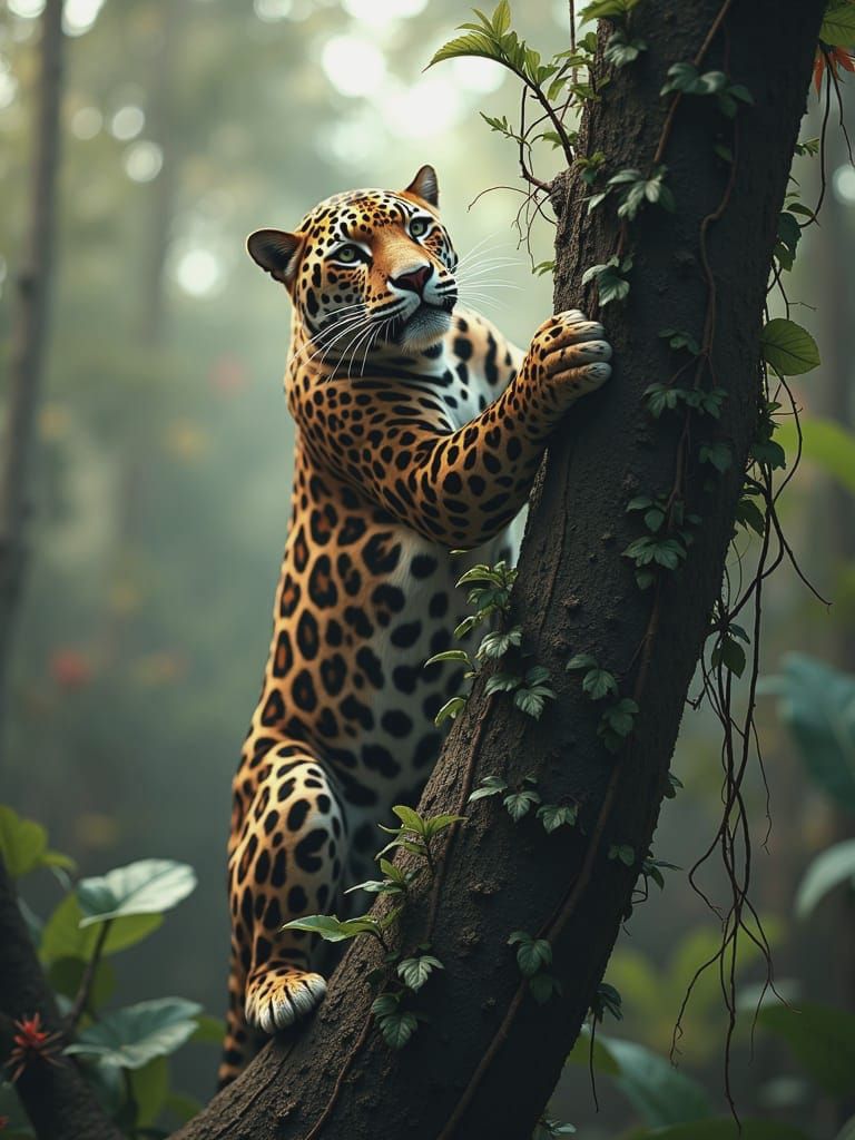 Jaguar Climbing (Flux Test)