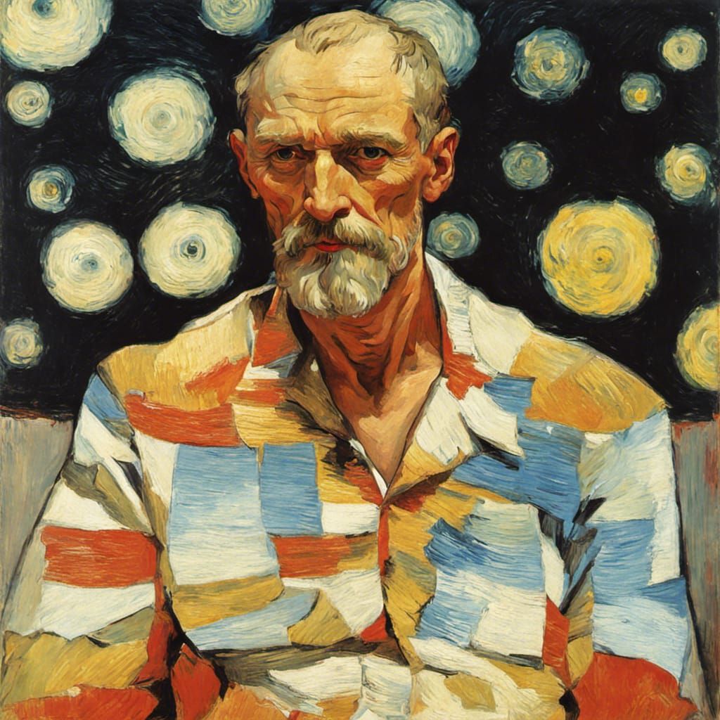 Expressive Portrait in Van Gogh Style