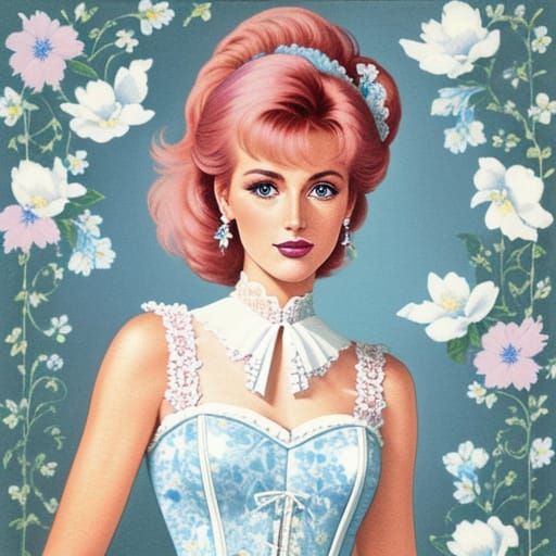 Springtime Fantasy in a 1980s City Garden