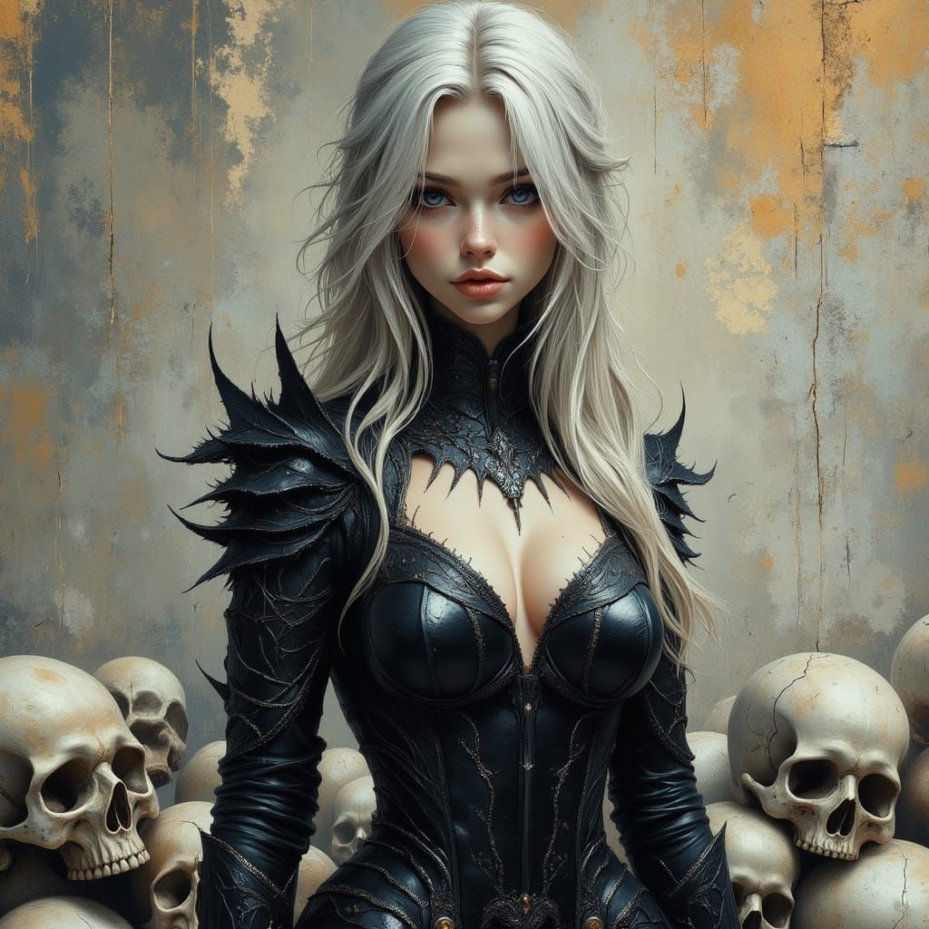 Dark Fantasy Portrait in Gothic Style