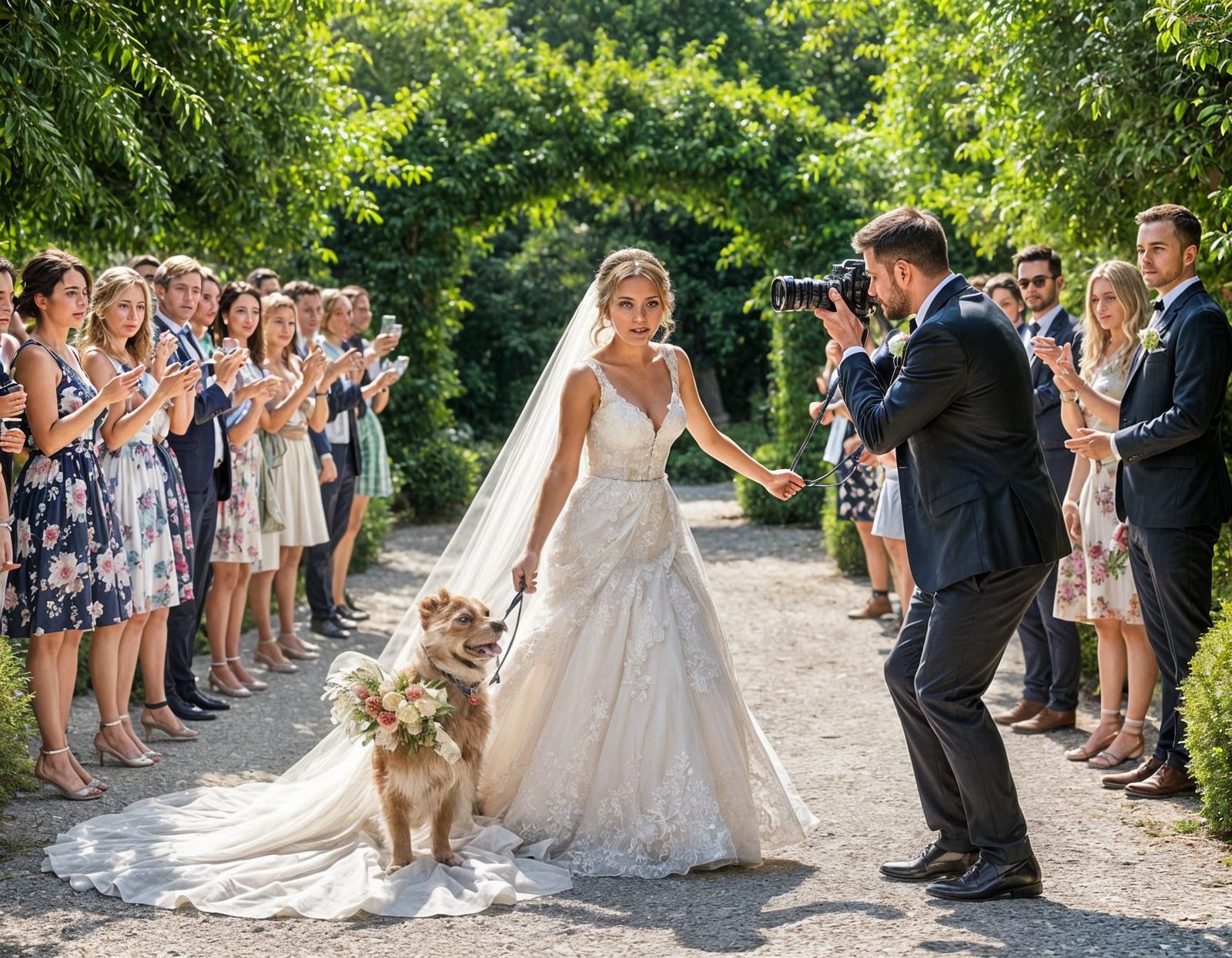 Wedding Photographer Captures Chaotic Moment with Bride's Ve...