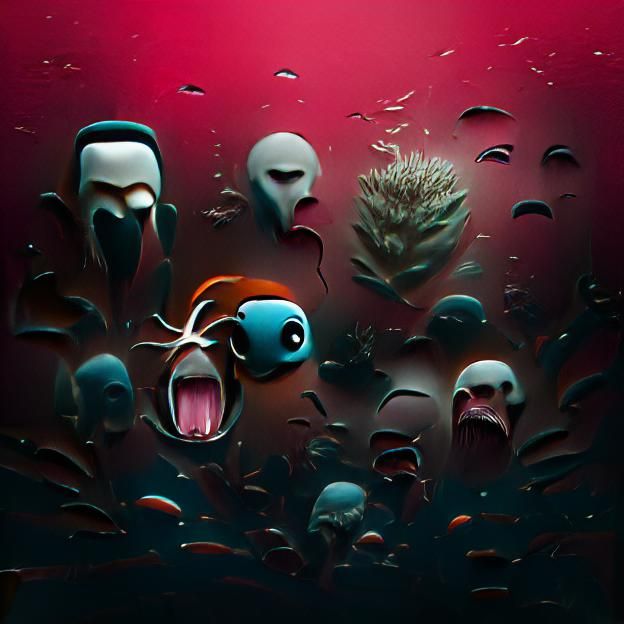 Sinister Finding Nemo by Greg Rutkowski in 8k