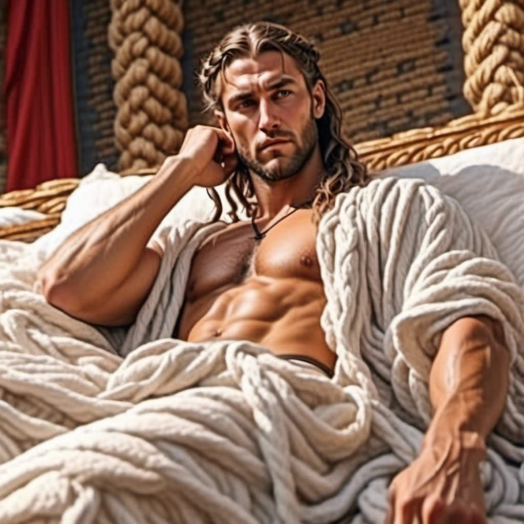 Dionysus in Morning Sunlight: Hyperrealistic Portrait