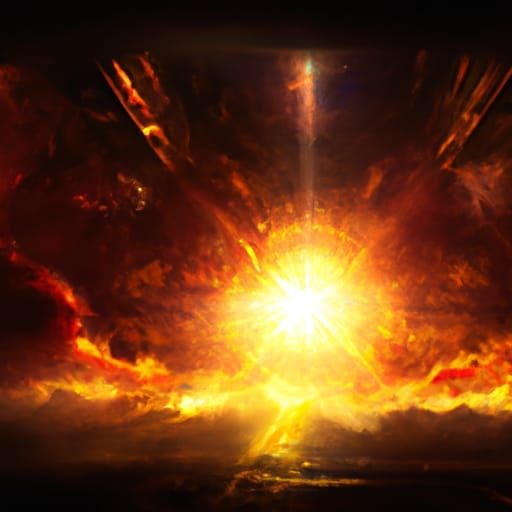 Epic Solar Flare Digital Matte Painting