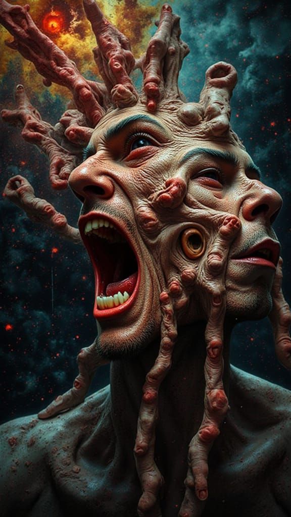 Mindscape of Emotions: Faces of Madness and Serenity