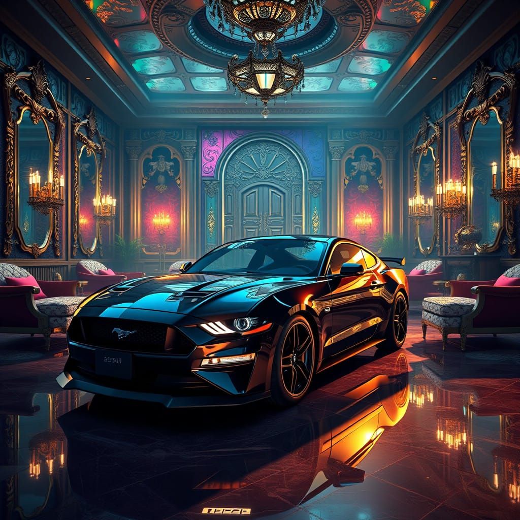 2024 Mustang GT in Luxurious Diamond-Plated Mansion