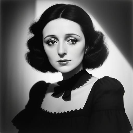 French New Wave Portrait of Edith Piaf