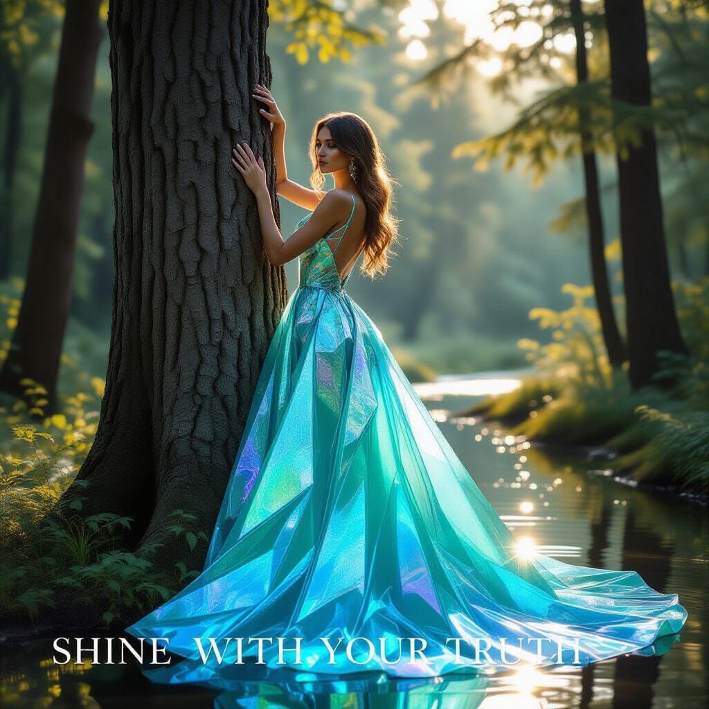 Glass Gown: Forest Ethereal Photo Shoot