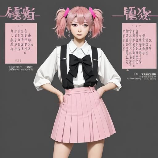 Natsuki's Playful Portrait from Doki Doki Literature Club