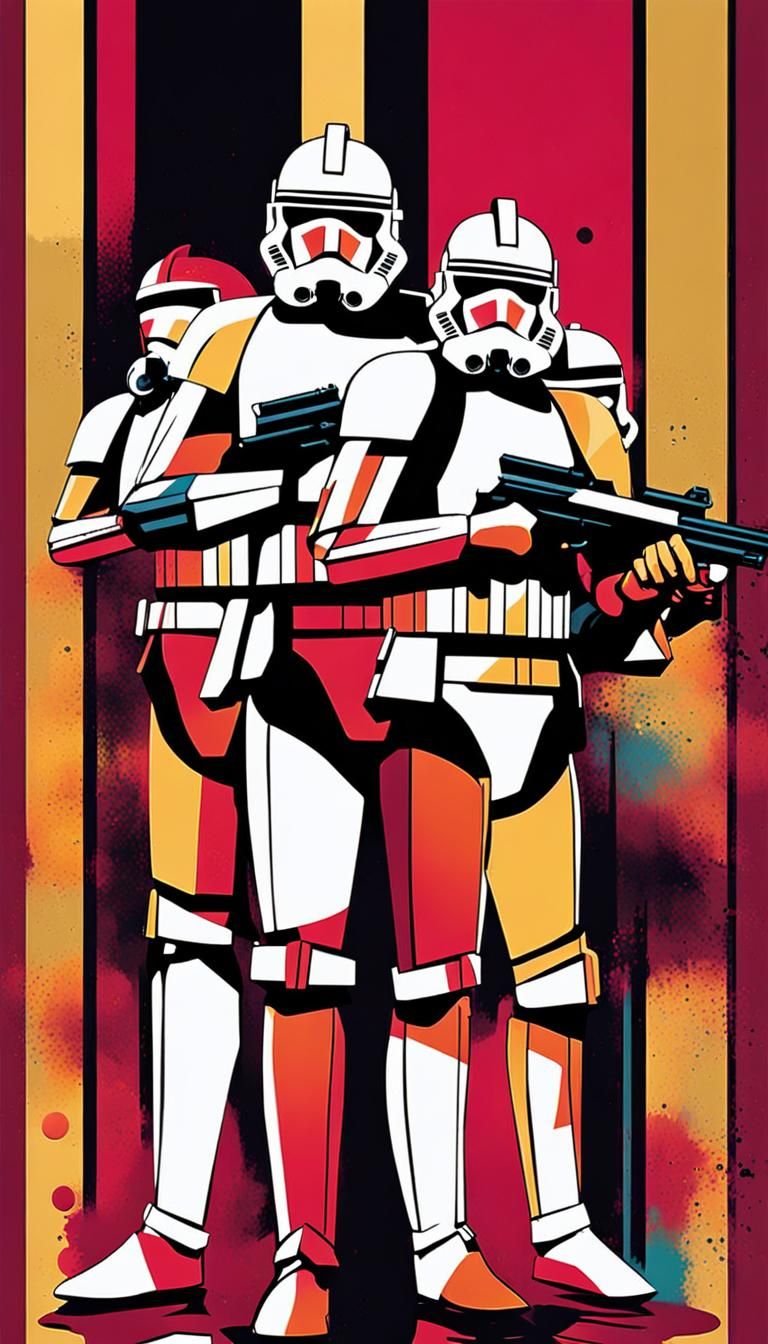 Star Wars: Order 66 Clone Troopers in Pop Art
