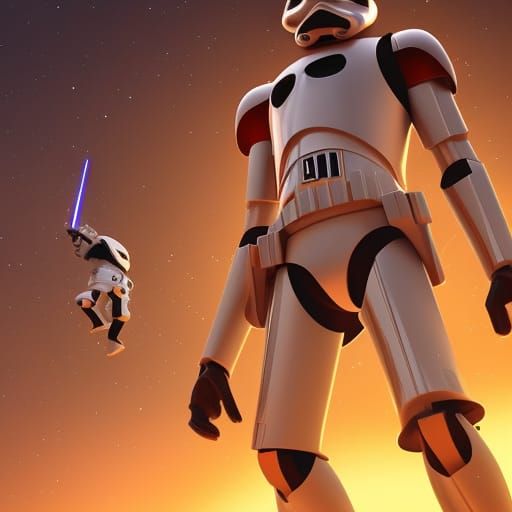 Star Wars Reimagined as Pixar 3D Concept Art