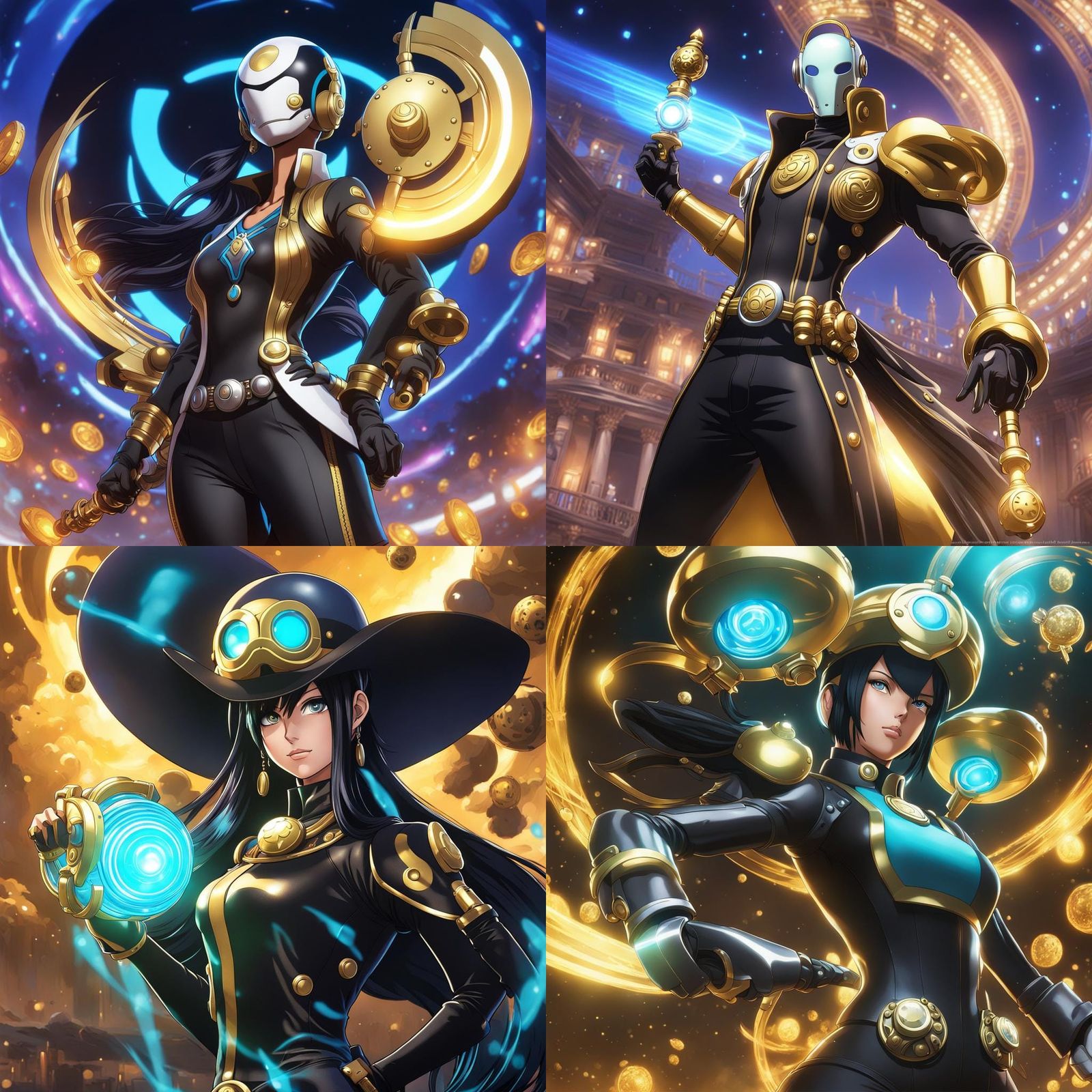 Zenyatta as Nico Robin: Cel-Shaded Anime Art