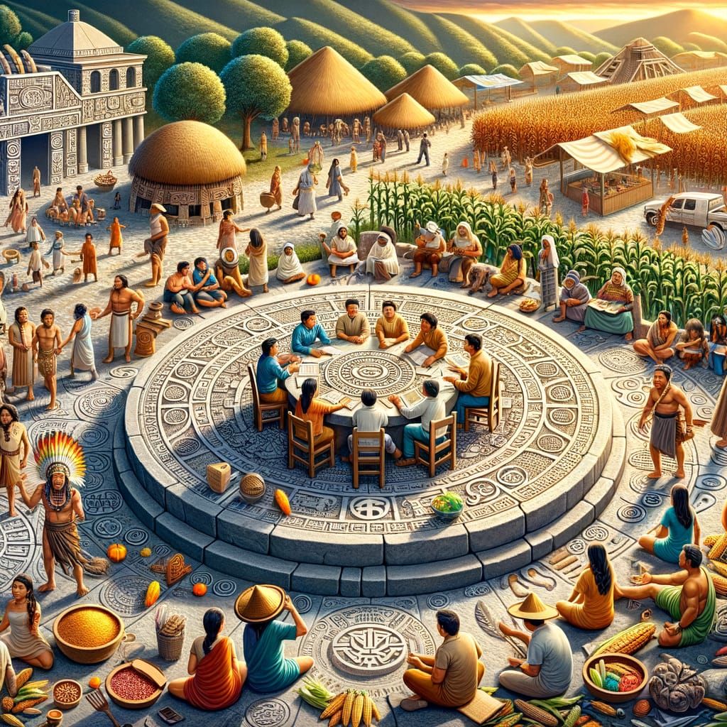 Aztec Community Discussing Social Contract