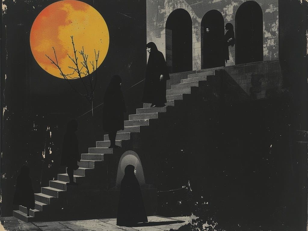 Dystopian Robot City: Stairway to Nowhere