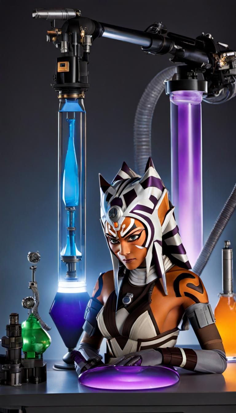 Cyberpunk Ahsoka as Mad Scientist