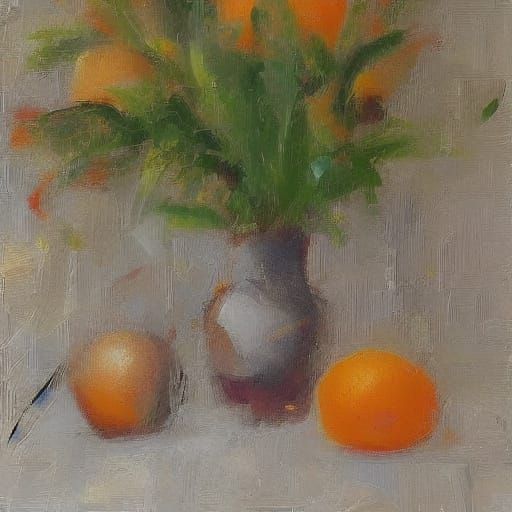 Luminous Oranges in Vibrant Realism