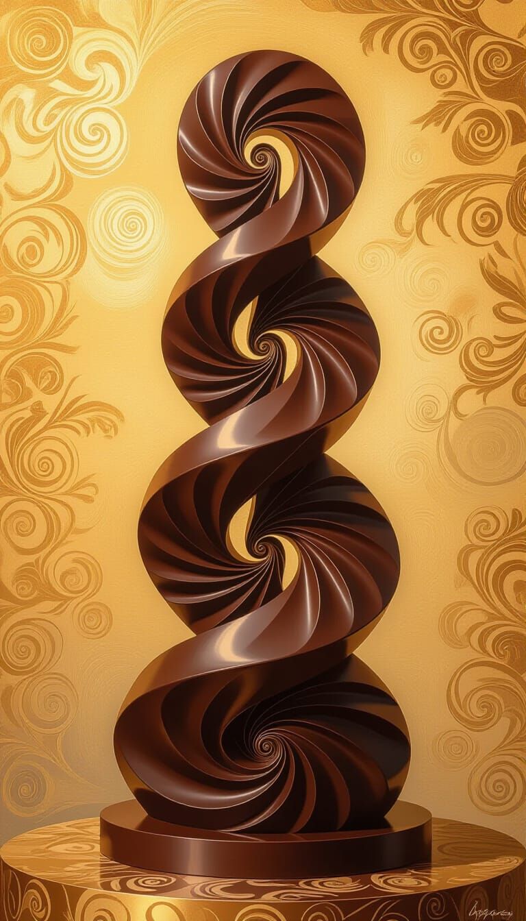Impressionist Chocolate Sculptures Inspired by Logarithmic C...