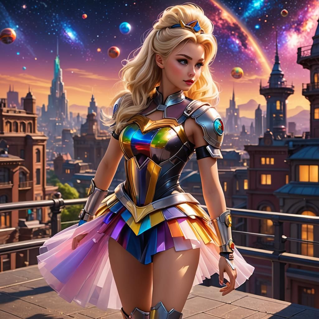 Scifi blonde princess