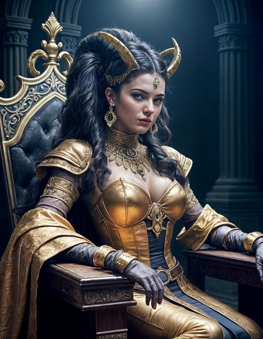 Scorpio Queen Seduces in Intimate Bedroom Scene