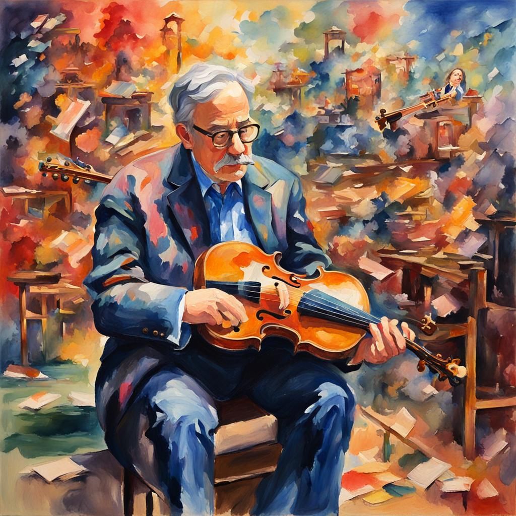 Musical Mind: Gouache and Watercolor Impressionism