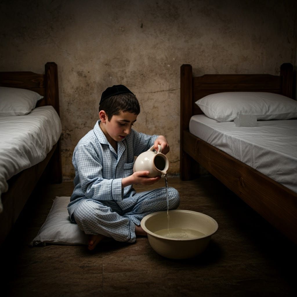 Serene Orthodox Boy in Traditional Attire Prepares for Praye...
