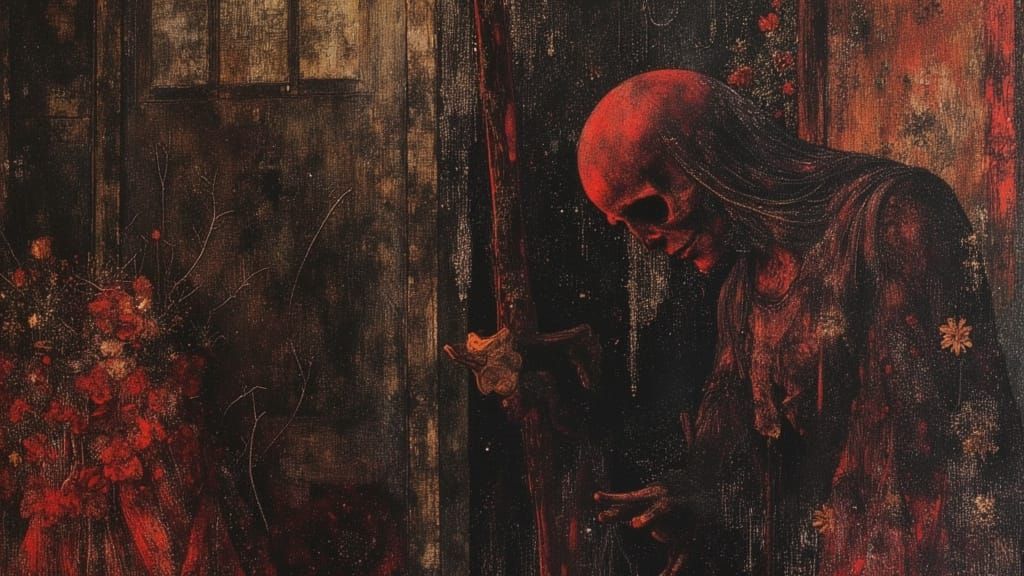 Ancient Tapestry and Shroud Textures in Modern Art Style