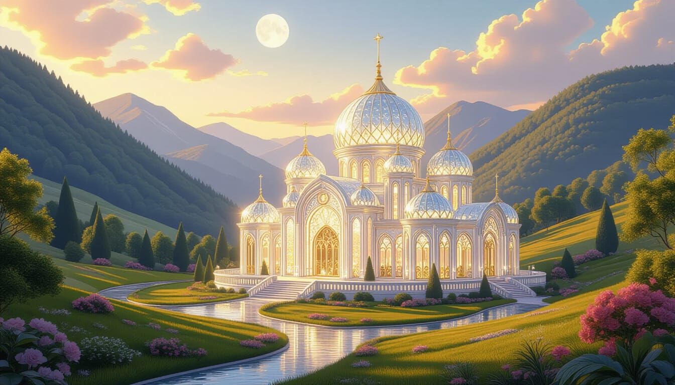 Crystal Glass Palace in Magical Valley