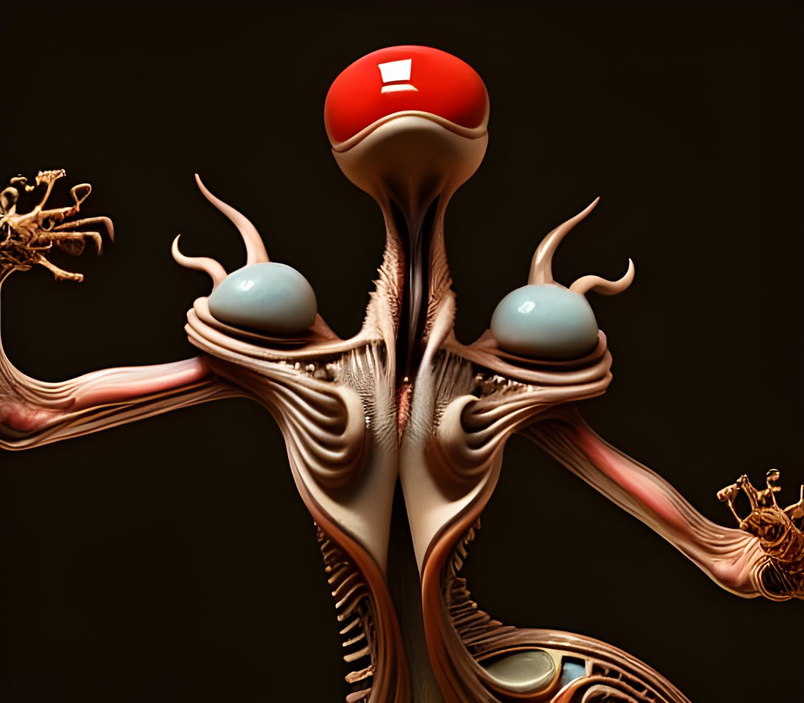 Eldritch Alien Pets with Soft Light and Magic