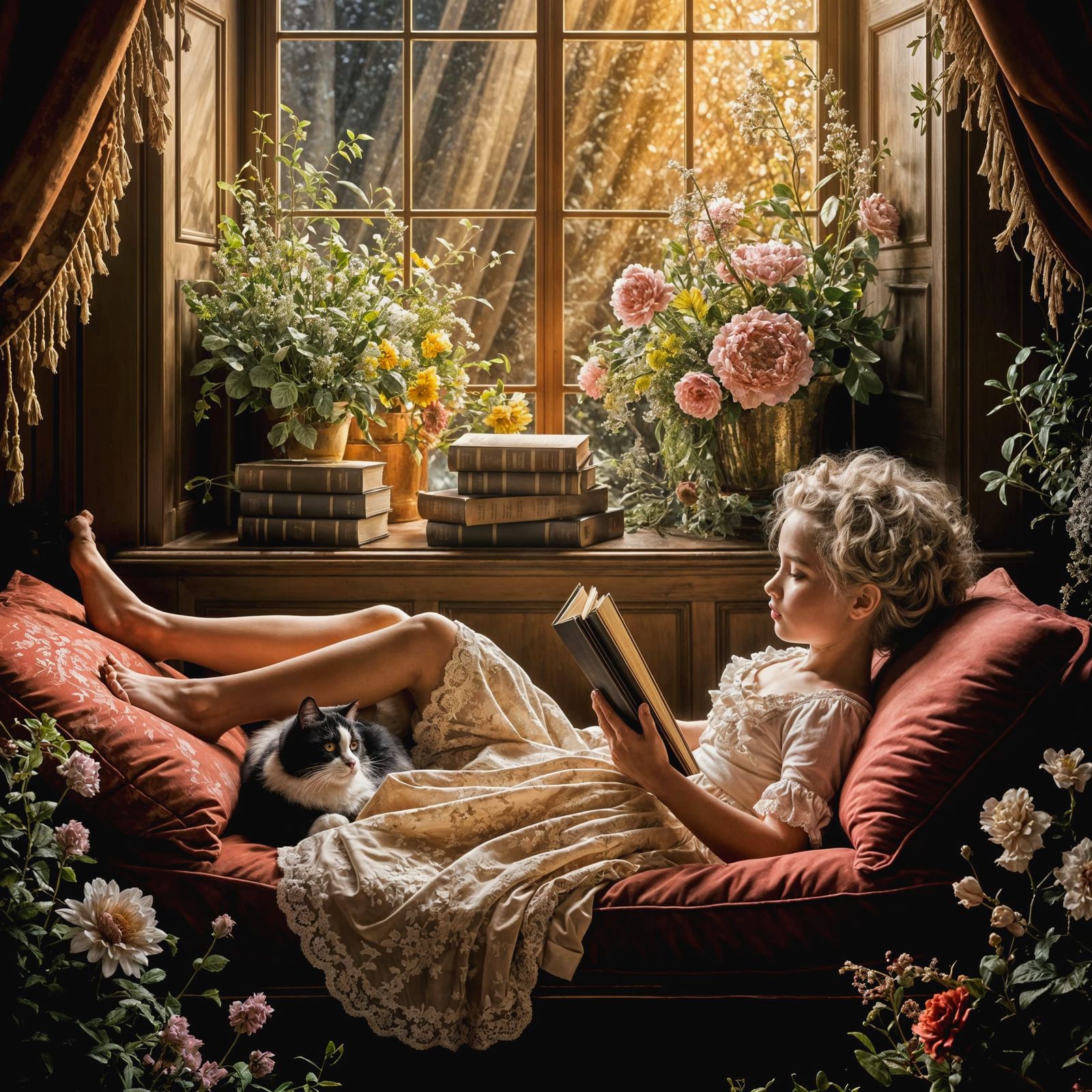 “Her Cozy Reading Nook”