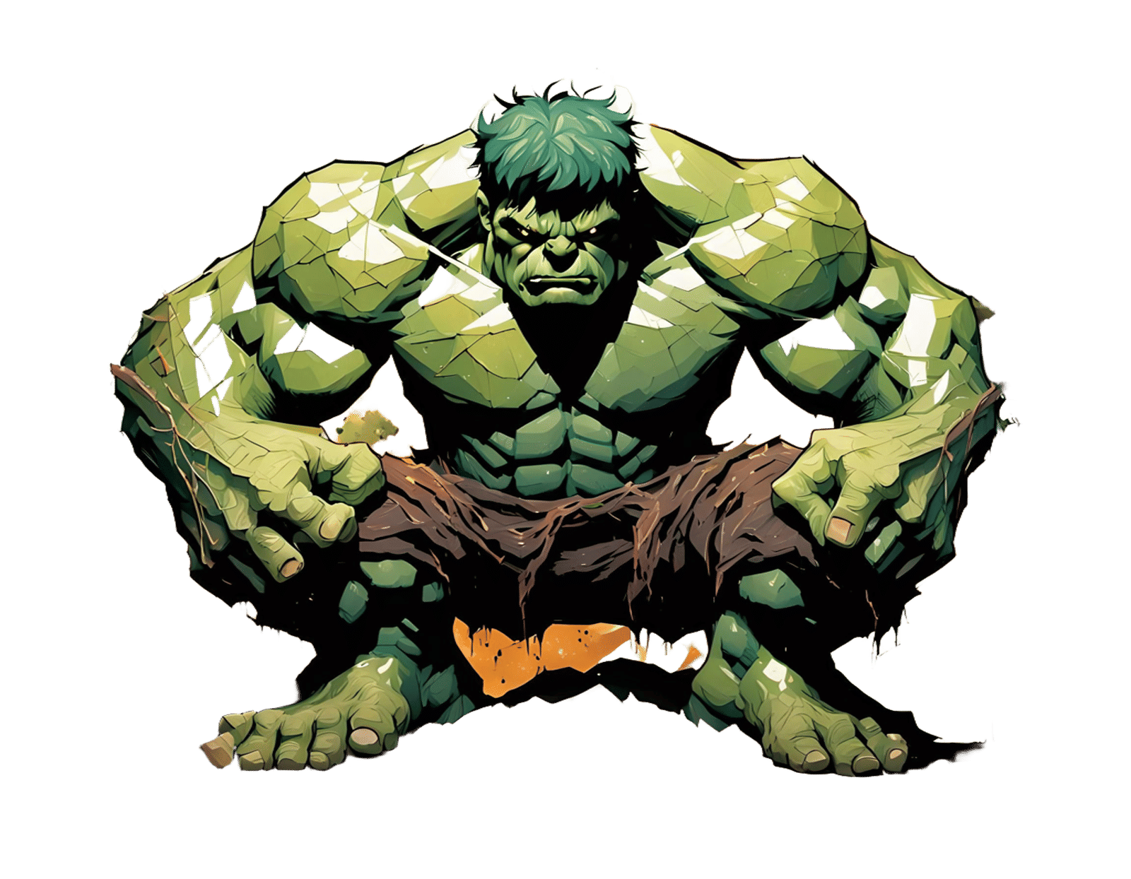 Hulk in Desert, Digital Concept Art