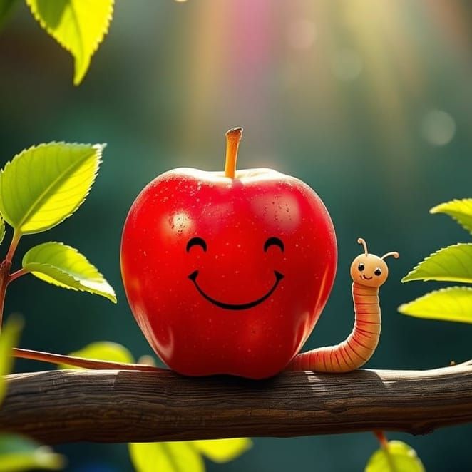 Whimsical Morning in an Enchanted Garden