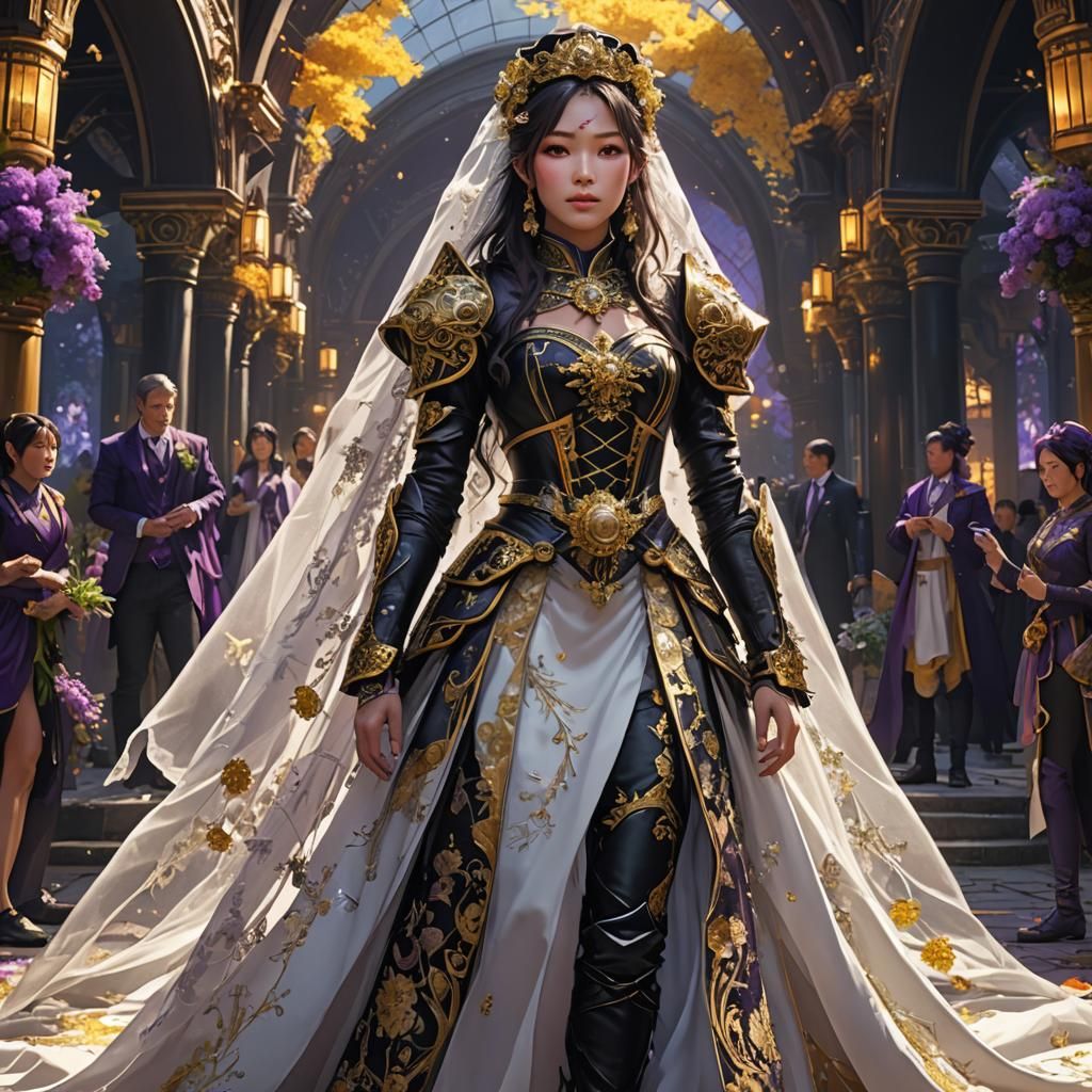 Bride with Black Boots: Dark Fantasy Concept Art