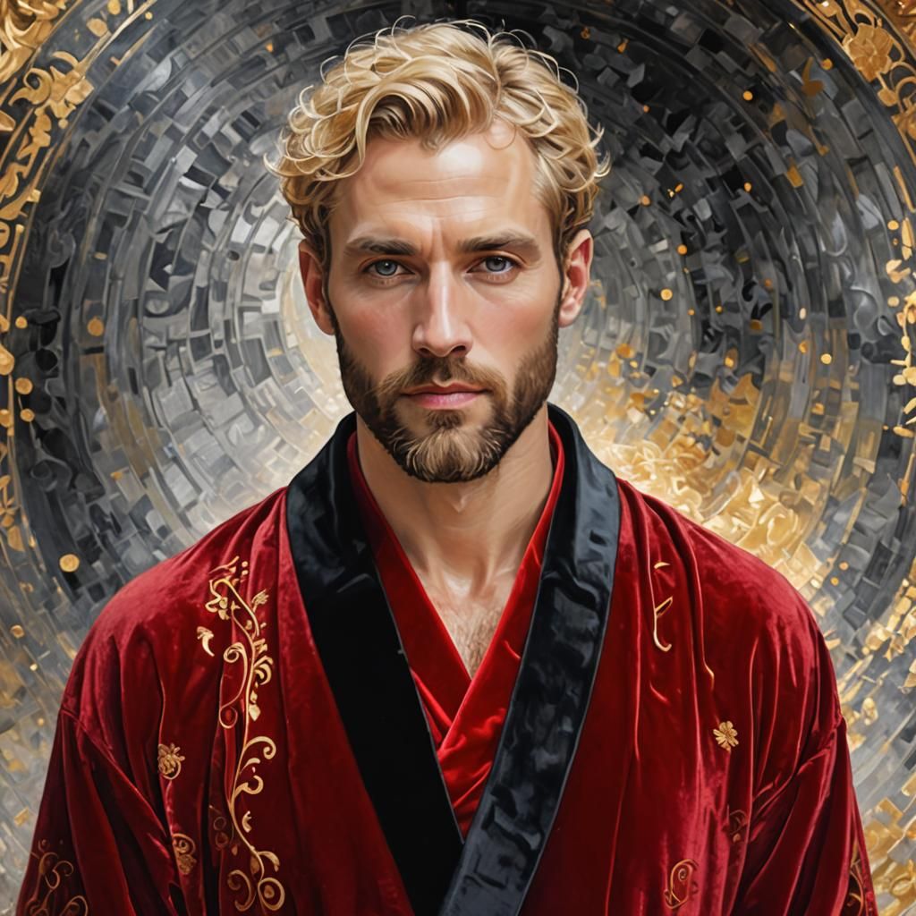 Golden God in Velvet Robe