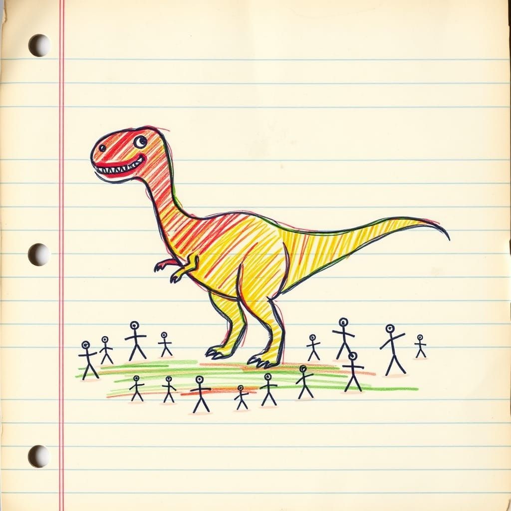 Ahh a dinosaur!