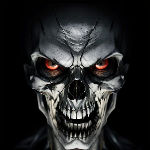 Nightmarish Monster in Dark Hallway: Hyper-Realistic Film St...