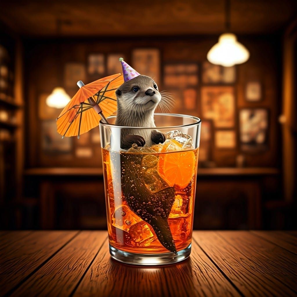 Otter's Orange Soda: Comic Book Style