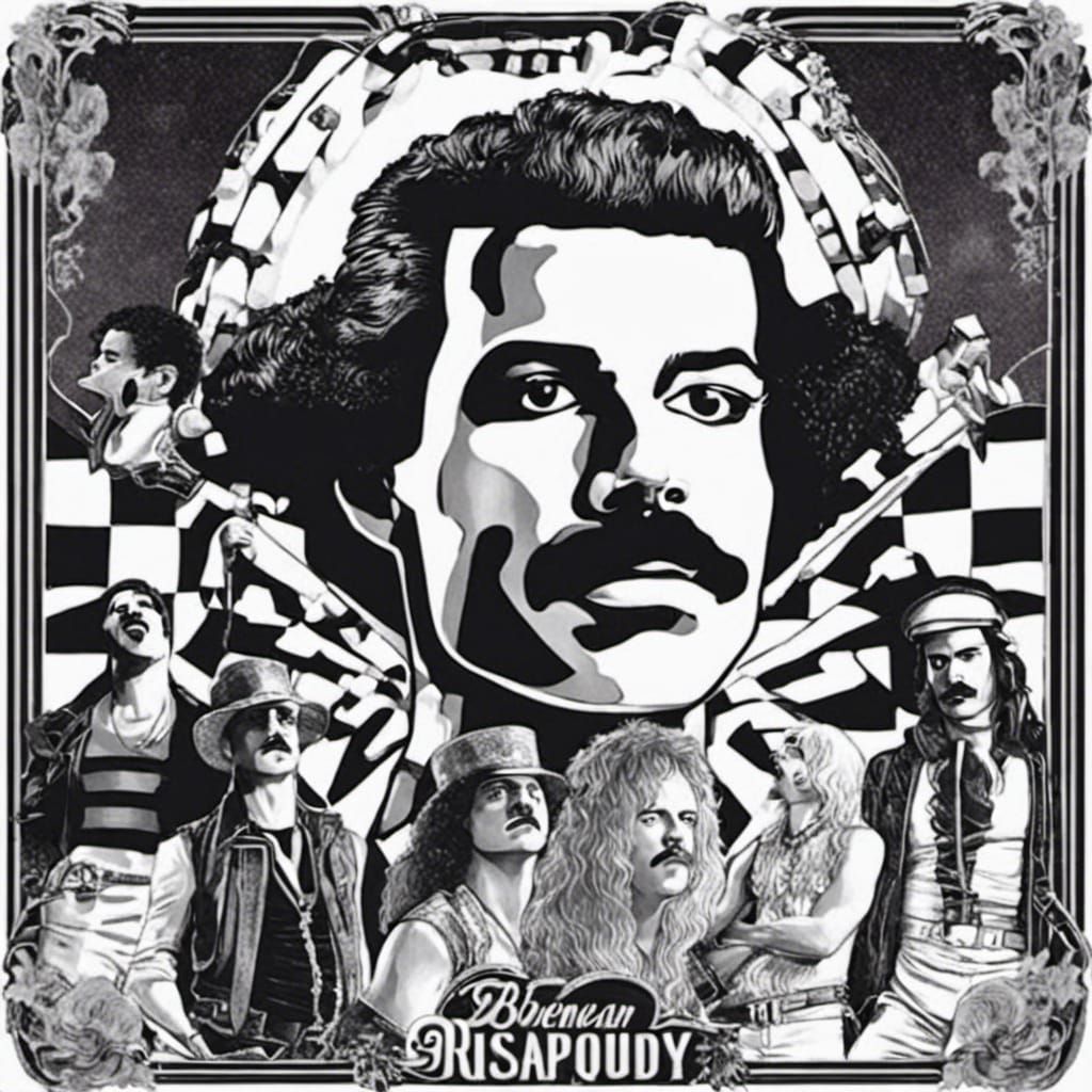 Bohemian Rhapsody in Retro Psychedelic Style