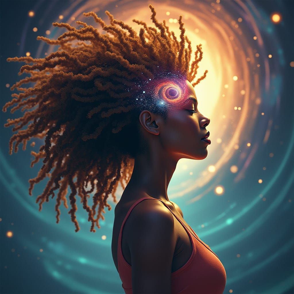 Cosmic Woman: A Fantasy Concept Art Piece