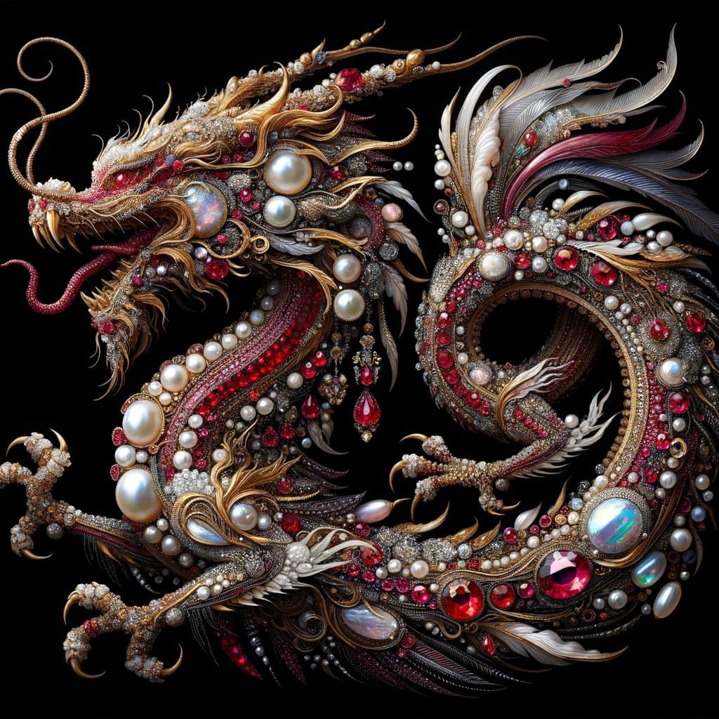 Jeweled Dragon of Blood and Bone