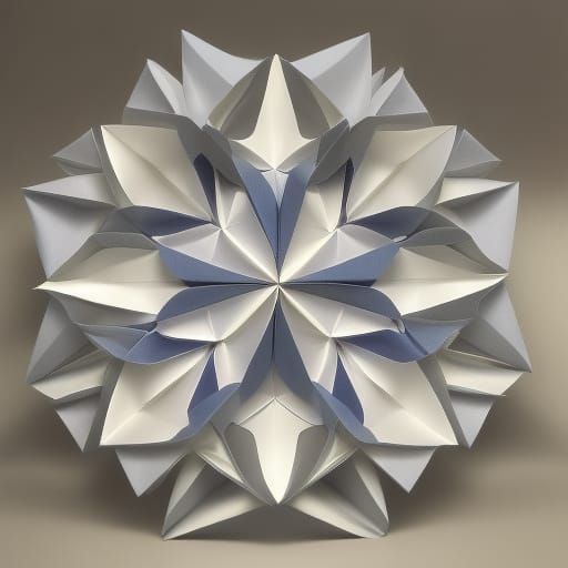 Kaleidoscope of Origami Paper Folds