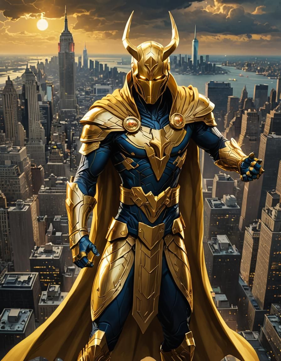 Dr. Fate Anime-Style Digital Painting in 8K