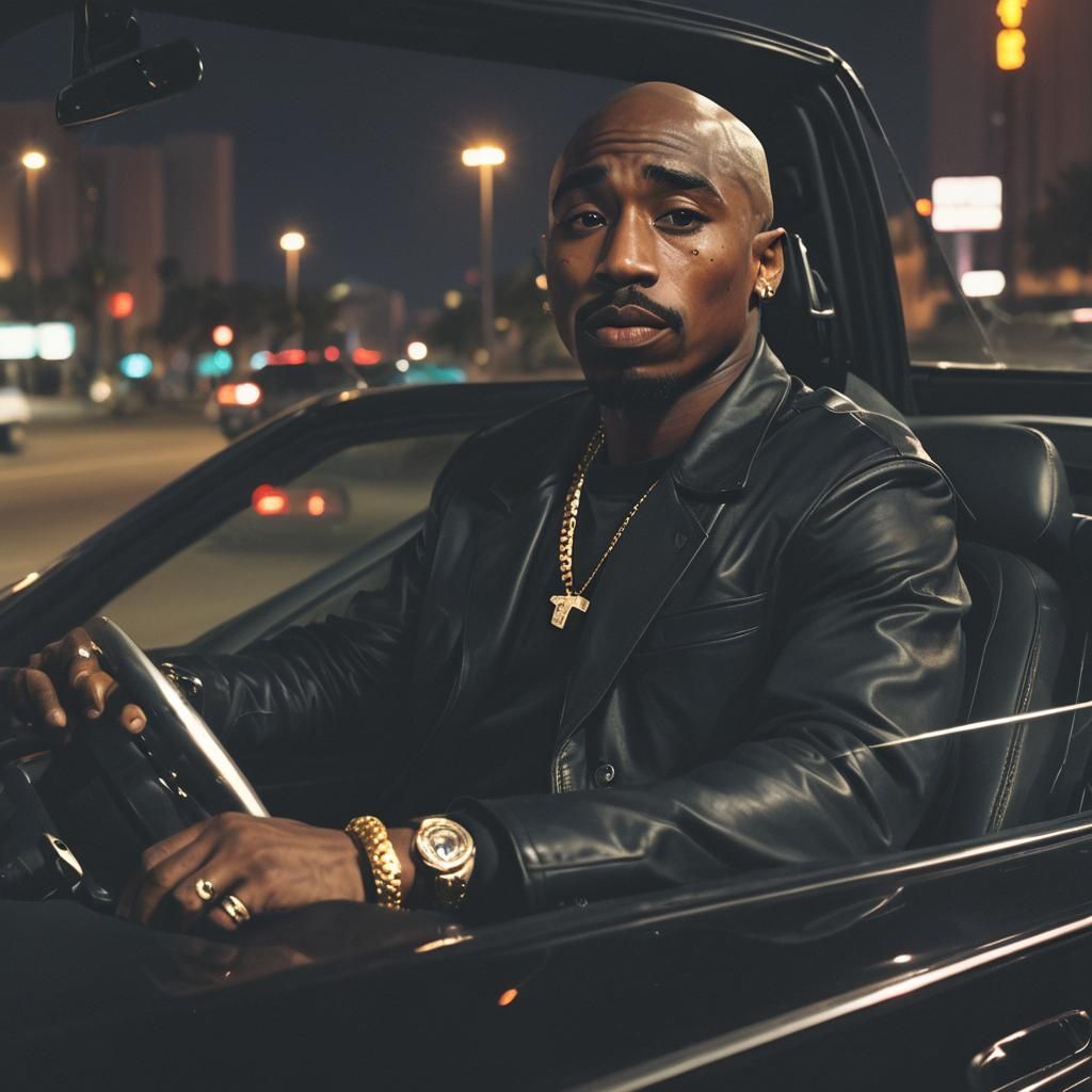 2Pac in Las Vegas: A Cinematic Film Still